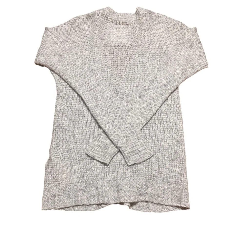 Abercrombie & Fitch | Light Gray Wool Blend Button Moose Cardigan | Sz S
